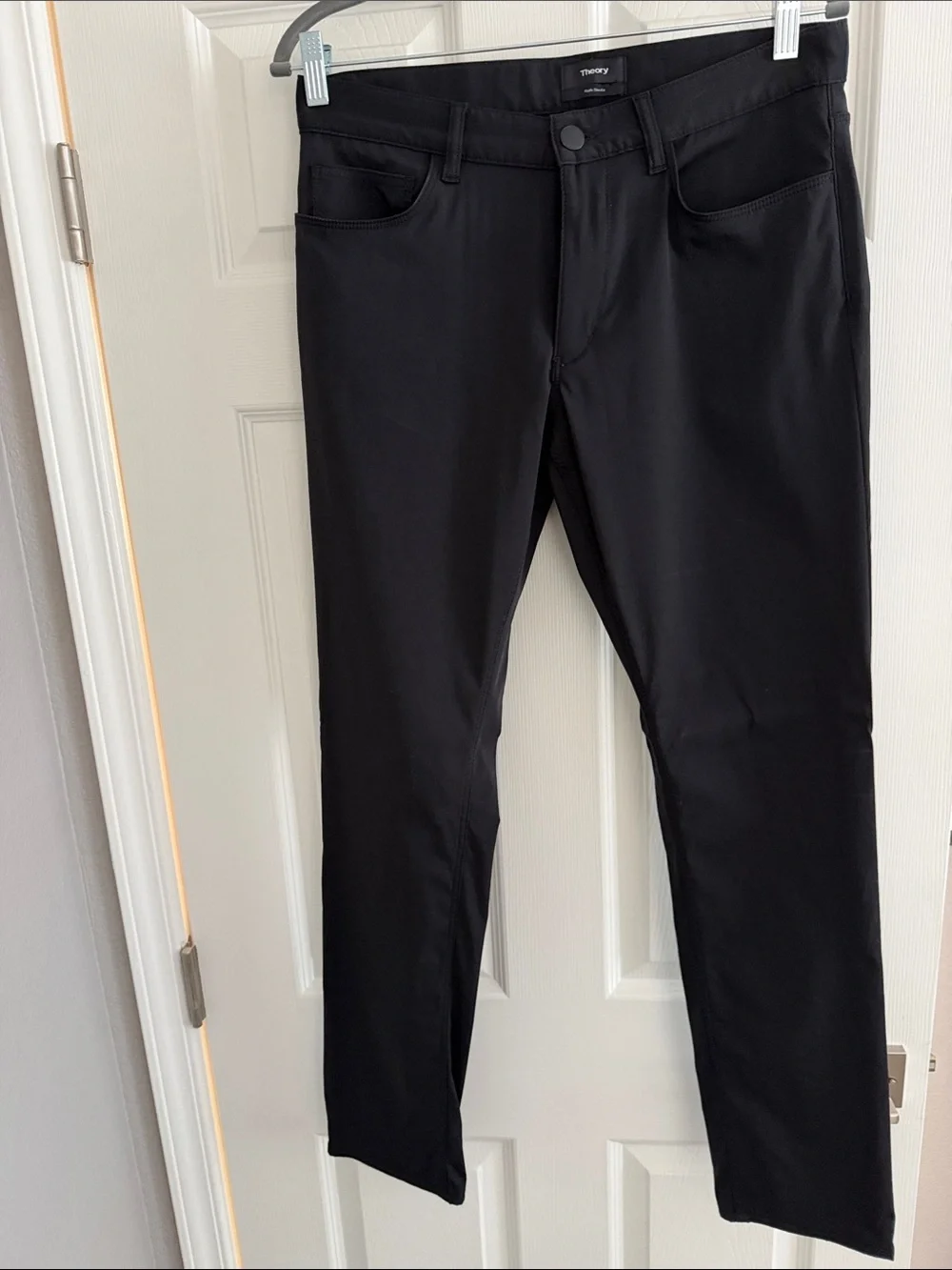 Theory Black Raffi Slim Fit Trousers